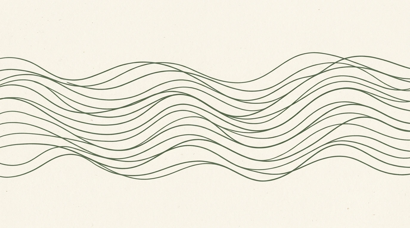 Illustration organique d'un rythme apaisé