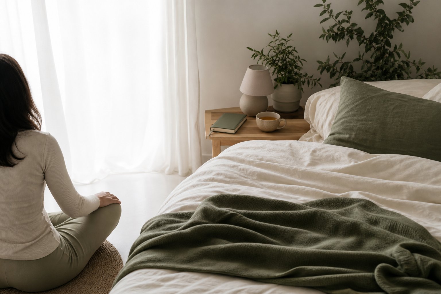 Cohérence cardiaque et sommeil : la routine du soir ambiance