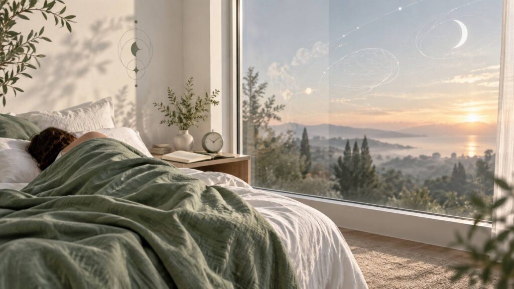 Illustration éditoriale du sujet : Rêves prémonitoires : et si l'avenir se révélait dans notre sommeil ?